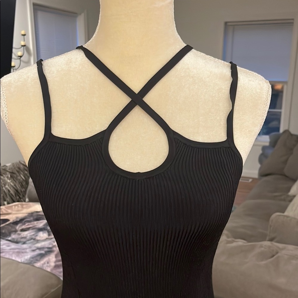 Maje Black Halter Sheath Dress for Cocktail Nights size S/M - Picture 2 of 8